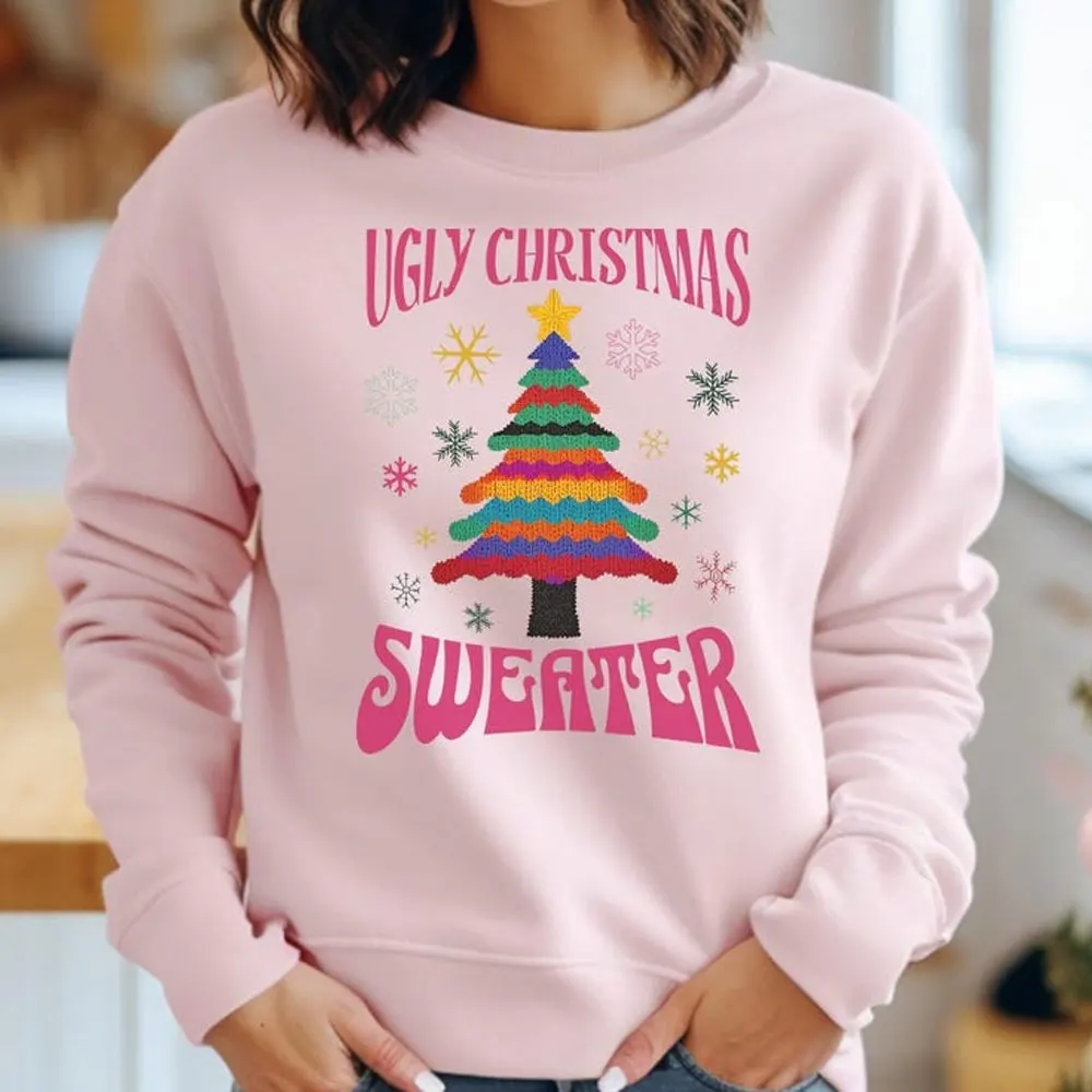 Lelijke kersttrui Boomsweater Vakantie Hoodie Feestelijke seizoenskleding Kerstfeest Outfi Wintermode Truien Heren Dames