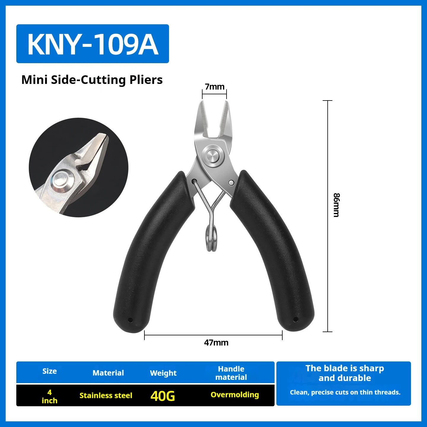 Stainless steel mini bevel cutters are small and exquisite, toothless, pointed, flat-mouthed palm cutters, DIY model cutters