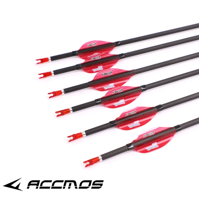 Newest Spin Vanes Carbon Arrow Spine 300-1000 ID 4.2mm Archery Arrow For Compound /Recuvre Bow Shooting