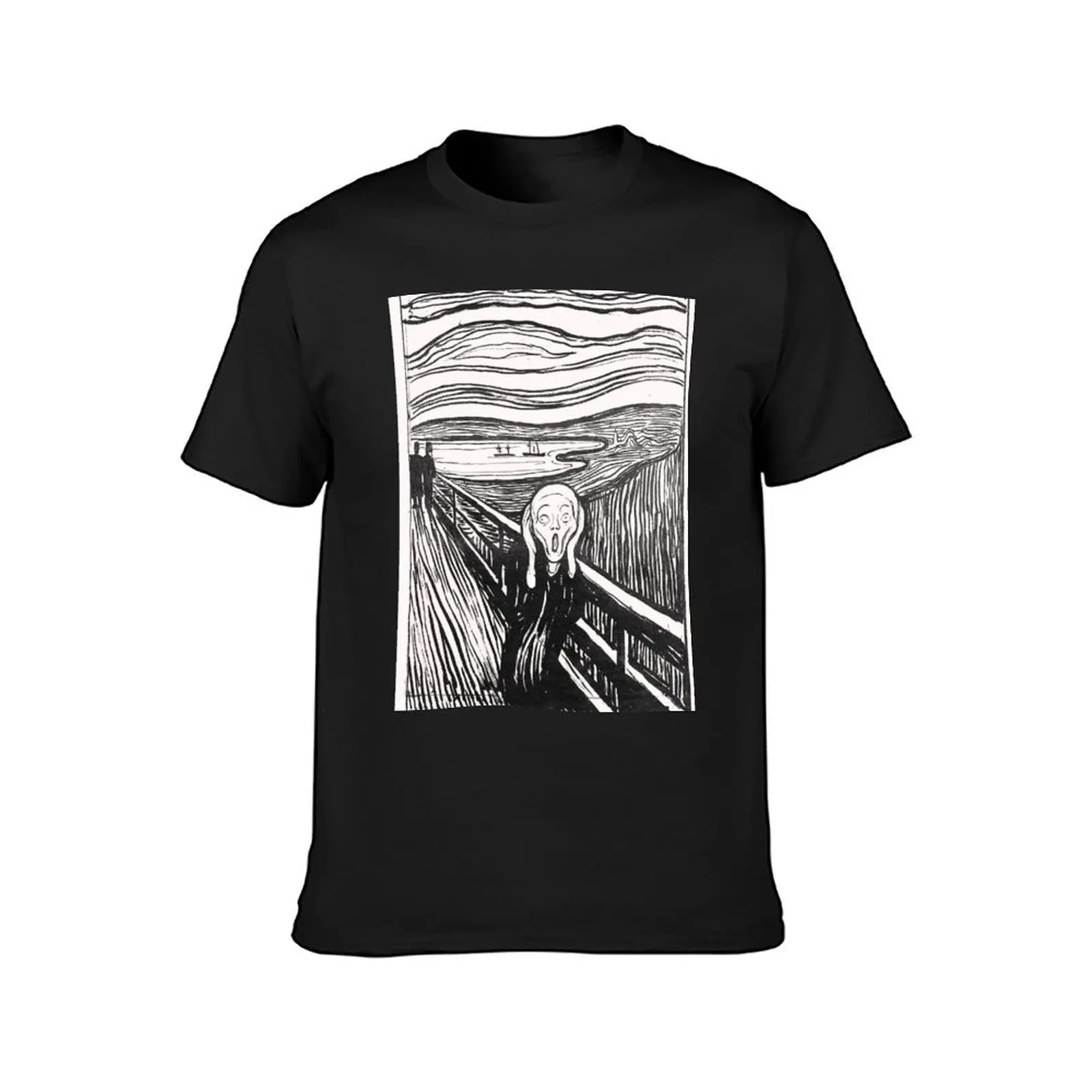 Edvard Munch. The Scream, 1895. T-Shirt blacks blanks fitted t shirts for men