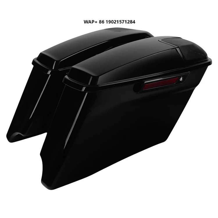 

4" Stretched Extended ABS W/5x7" Speaker Lids Luggage Hard Saddlebags Fit for Harley Touring CVO 2014-2023