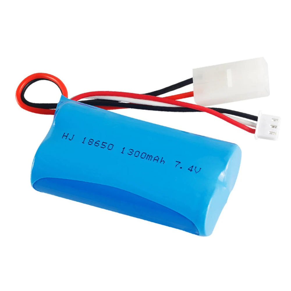 Akumulator Lipo 7,4 V 1300 mAh 18650 z wtyczką Tamiya do szybkiej ciężarówki meizhi 2856 Akumulator litowo-jonowy 7,4 V 2S