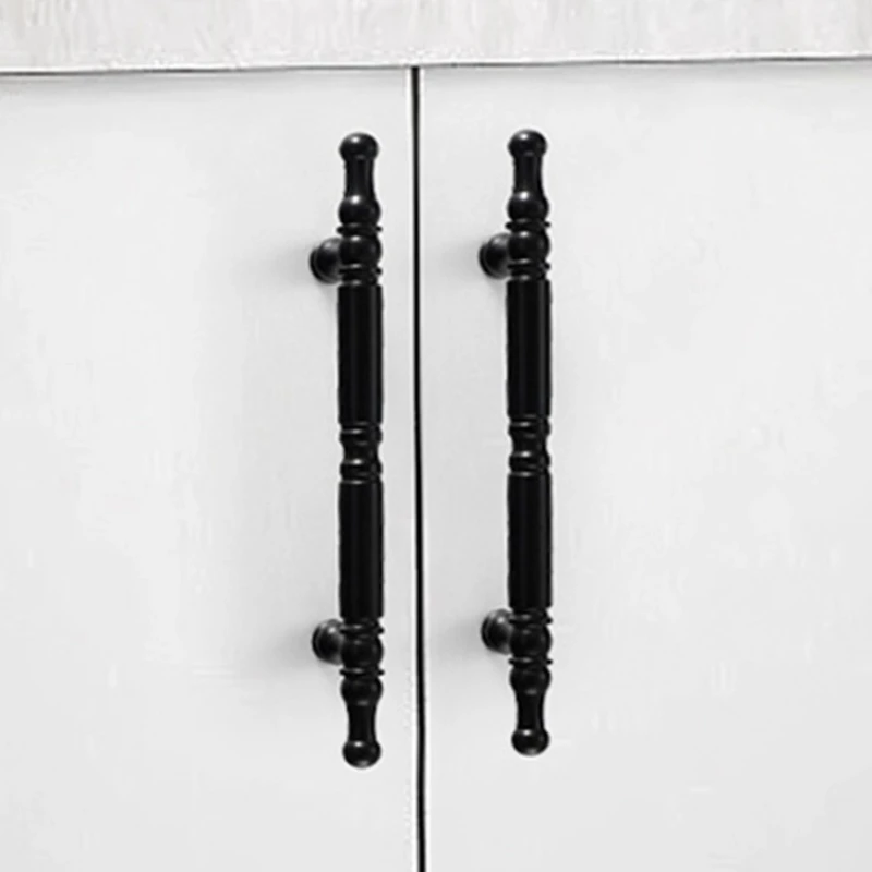 أسود للخزانة ومقابض درج المطبخ ومقابض خزانة الخزانة #6