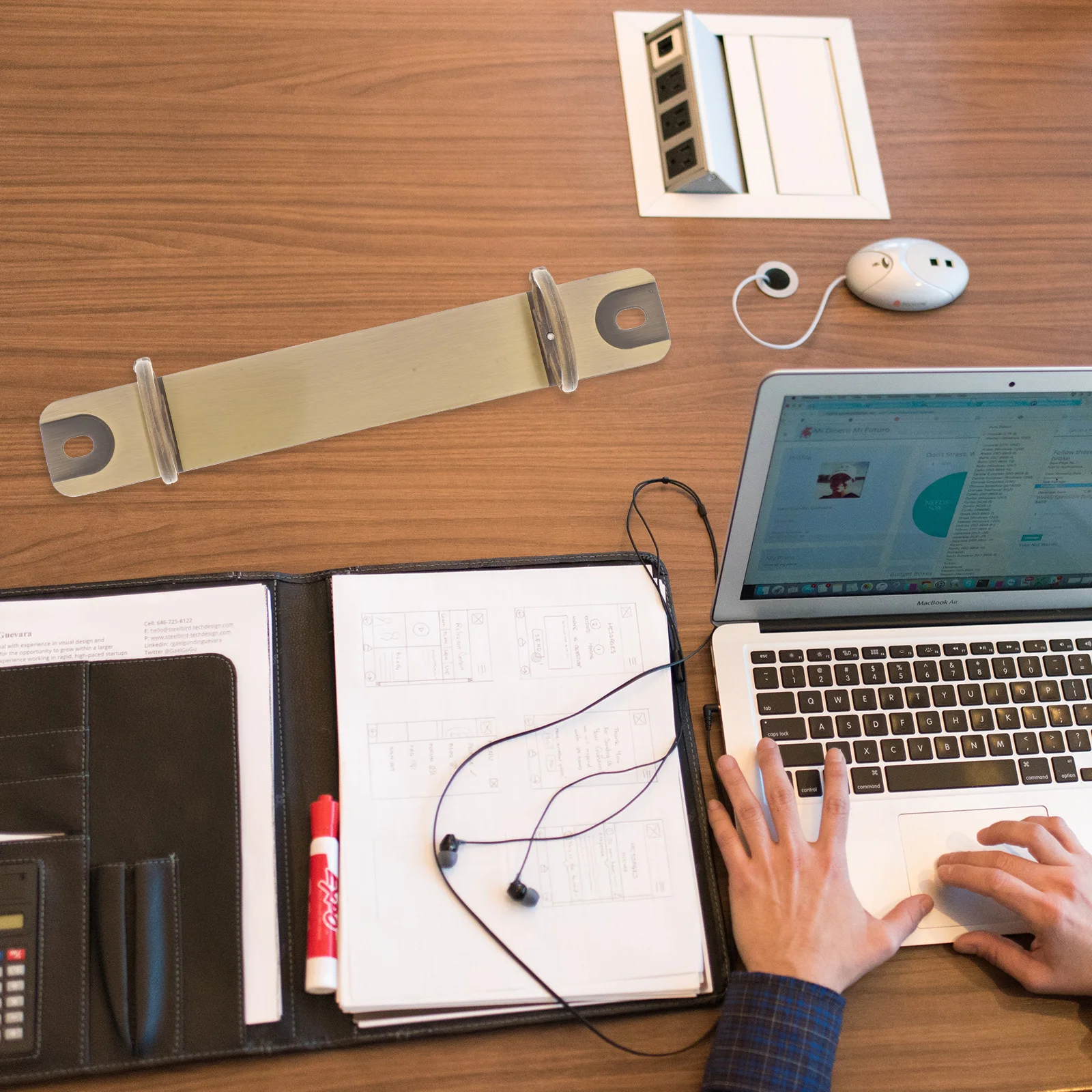 2 Ring Journal Binder Clasp Clips File Holder Spine Bar Stationery Supplies