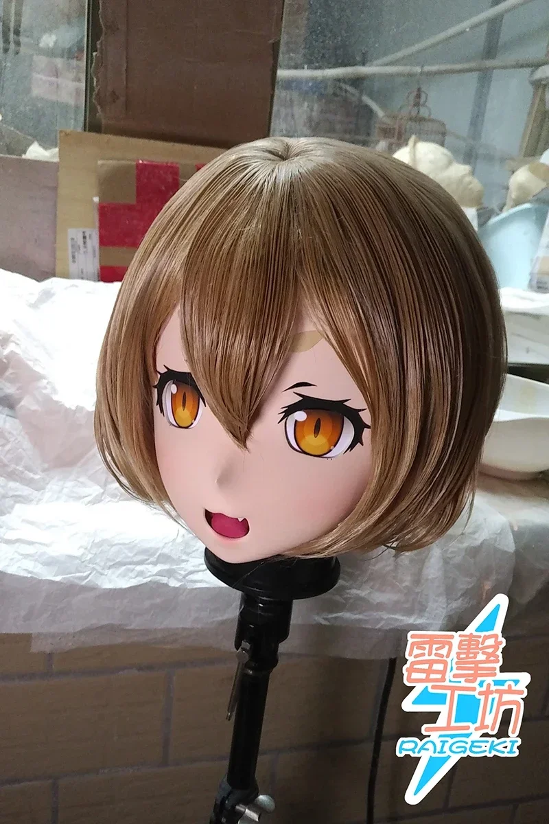 (RAIGEKI MAKS 26) Resin 3/4 Head Female/Girl Kigurumi Anime Cosplay Masks Crossdress Japan Role Lolita Crossdresser DOLL BJD Cos