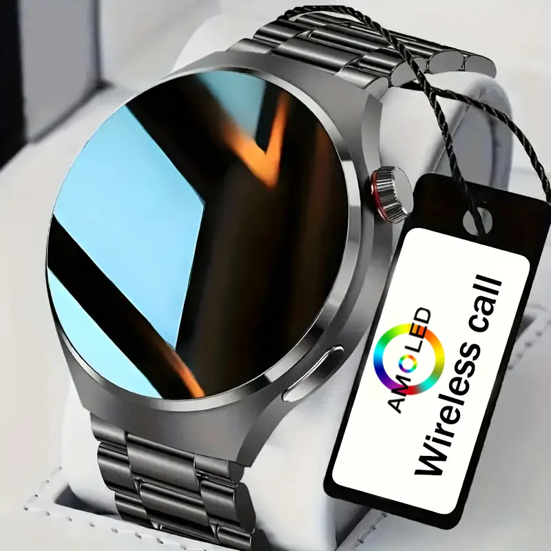 

Для Huawei Смарт-часы Мужские Полный круг Сенсорный экран Беспроводной вызов Мужские умные часы Спортивная активность Фитнес Водонепроницаемые часы + коробка