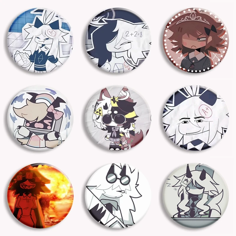 Pin de botón suave de Anime FPE, Claire Thavel Oliver Skell Circle Bubbly Kawaii, broche de meme divertido, insignia, accesorios para bolso, regalos para niños