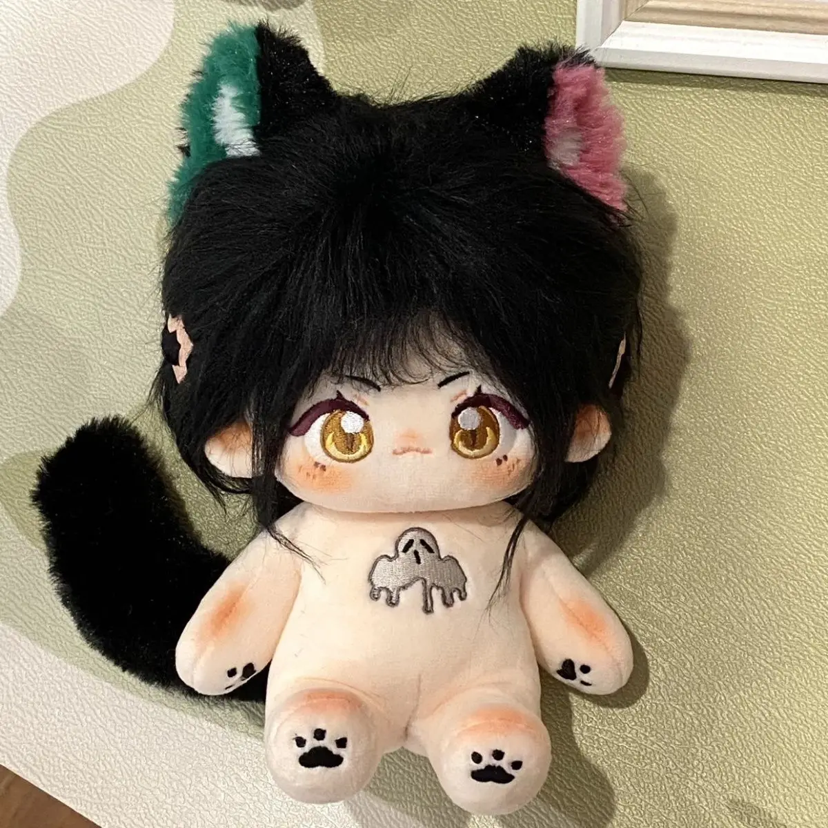 Cute Game Reverse:1999 An-an Lee Figure Toys Monster Ear Tail Plush Doll Cotton Stuffed Body Dress Up Clothes Plushies Gift 20cm