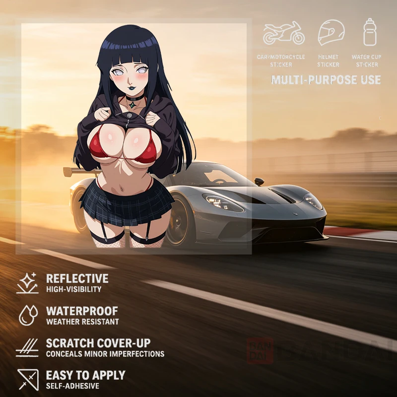 Car Stickers Vivid Anime Girl Vinyl Decal Waterproof Die Cut UV Resistant for Car Body Windshield Home Wall Luggage Auto Decor