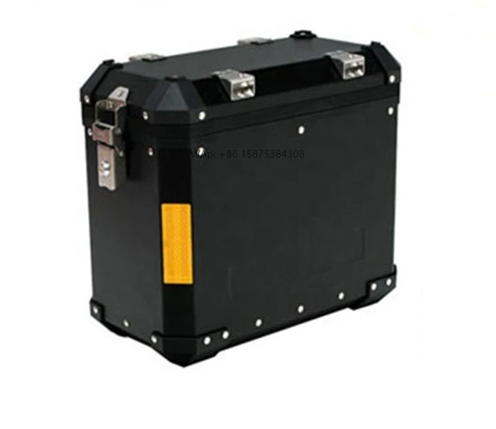 High Quality 45L Waterproof Motorcycle Tail Box Rear Top Case Aluminum Luggage Storage Cases for Motorcycles