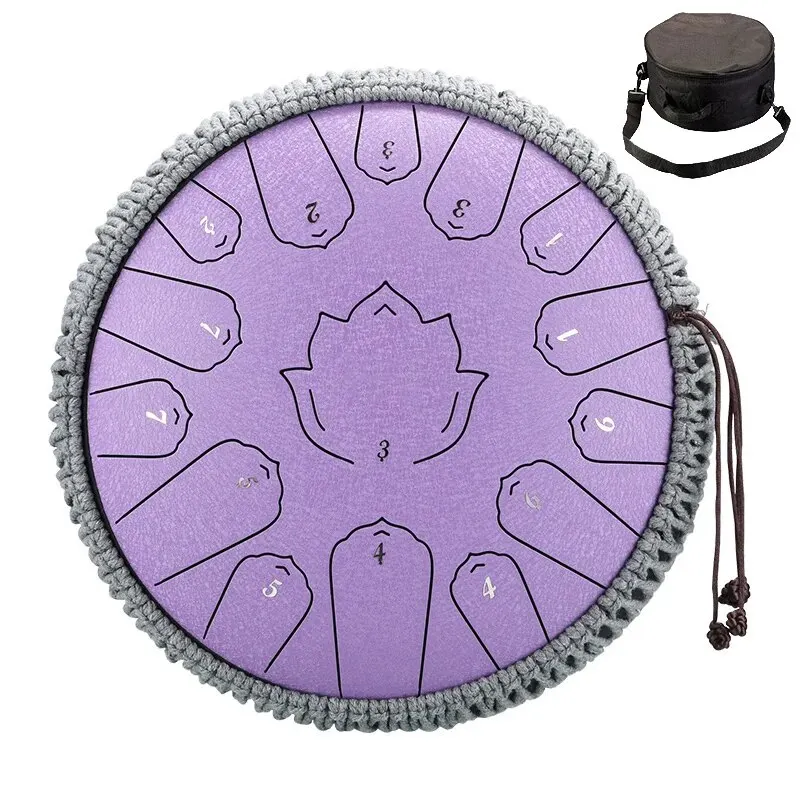 Hluru Stalen Tong Drum Glucofoon 13 Inch 15 Noten C Tone Muziek Drum Ethereal Drum Percussie Muziekinstrumenten Stalen Drum