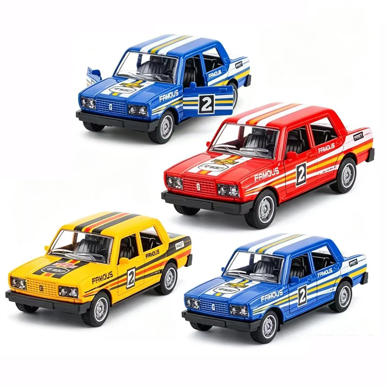 1:32 Scale Cast Simulation Alloy Toy Car Door Can Be Opened Pullback Drive Collectible Model Vehicle Toy for Kids view 2