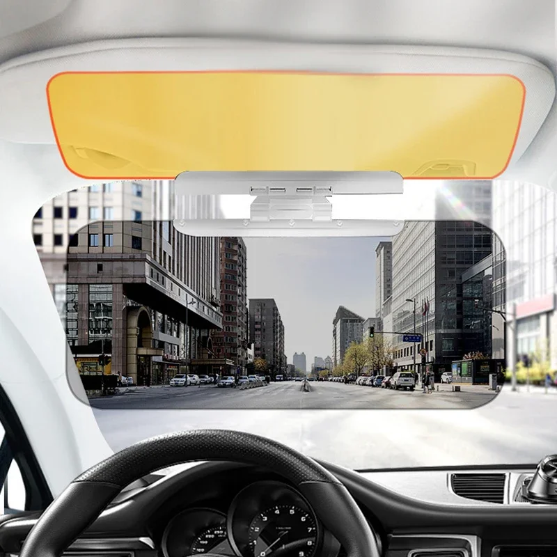 1pc HD Anti Sunlight Dazzling Day Mirror UV Car Sun Visor Goggle Night Vision Driving Fold Flip Down Interior Mirrors Clear View