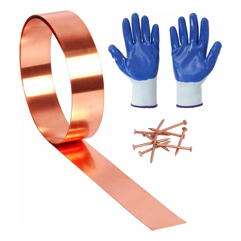 Clignotant en cuivre pour projets de bricolage, 16 oz, calibre 24, épaisseur 0.5mm, longueur 10 pieds, rouleau de cuivre, 24 Ga, largeur 2 pouces x 10 pieds