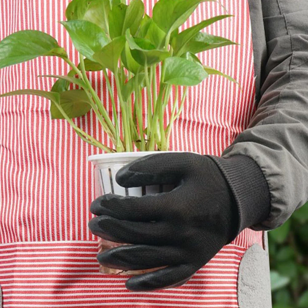 

1Pair Waterproof Thorn Resistant Latex Gardening Gloves Ergonomic Work Gloves for Gardening Construction Outdoor Use