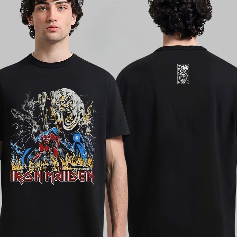 

Новая винтажная футболка Ir Maiden 50 Anniversary World Piece World Tour 1983, элитная роскошная футболка для мужчин и женщин, топ Y2k