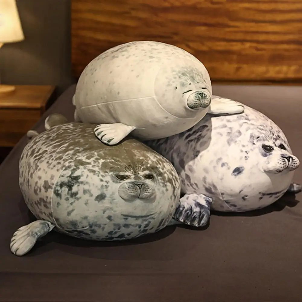 

Подушка Angry Blob Seal Chubby 3D, новинка, кукла с морским львом, плюшевая игрушка, детская подушка для сна, подарки для детей, девочек, новинка