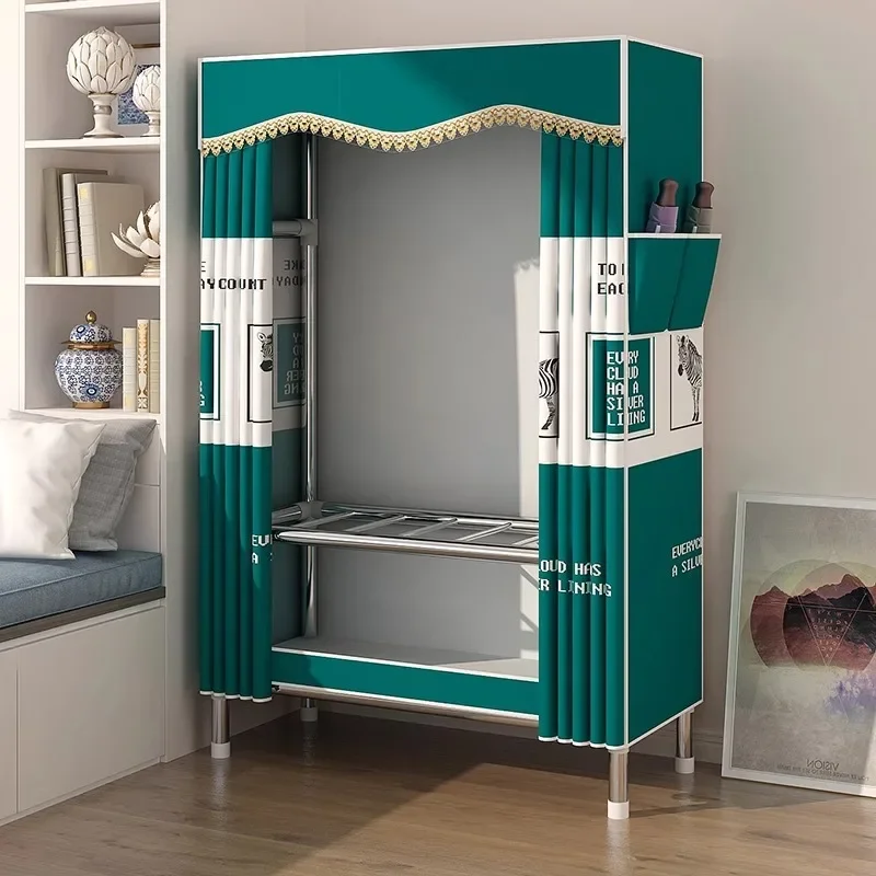 Portable Portable Small Folding Storage Cabinet Easy Assembly Durable Organizer Fabric Wardrobe Clothes Closet Bedroom Dorm Rental Room - Aliexpress Deal