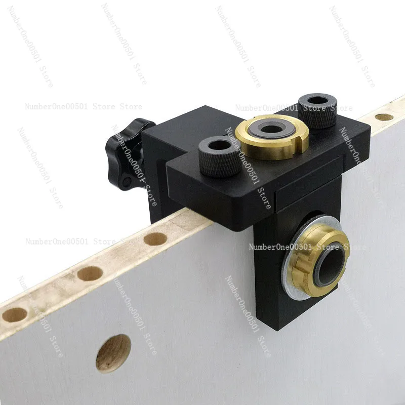 3-in-1 Adjustable Woodworking Hole Jig with 8 / 15mm Drill, for Drill Guide, Spotters, Hole Punch, Tools