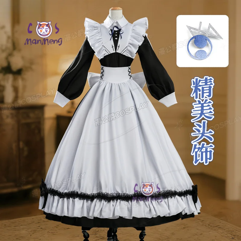 

Yūki Yuki Cosplay Costume laying Death Game to Put Food on the Table Women maid uniform Halloween party new sweet Lolita dress