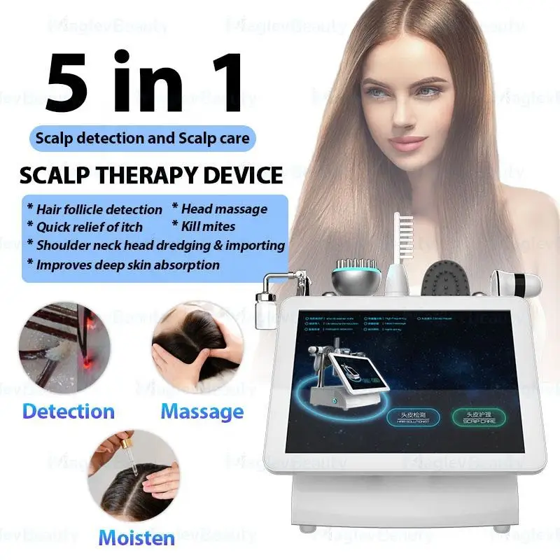 15 inch multifunctional 5-in-1 scalp massage device, high-frequency spa device, new from 2026-F9