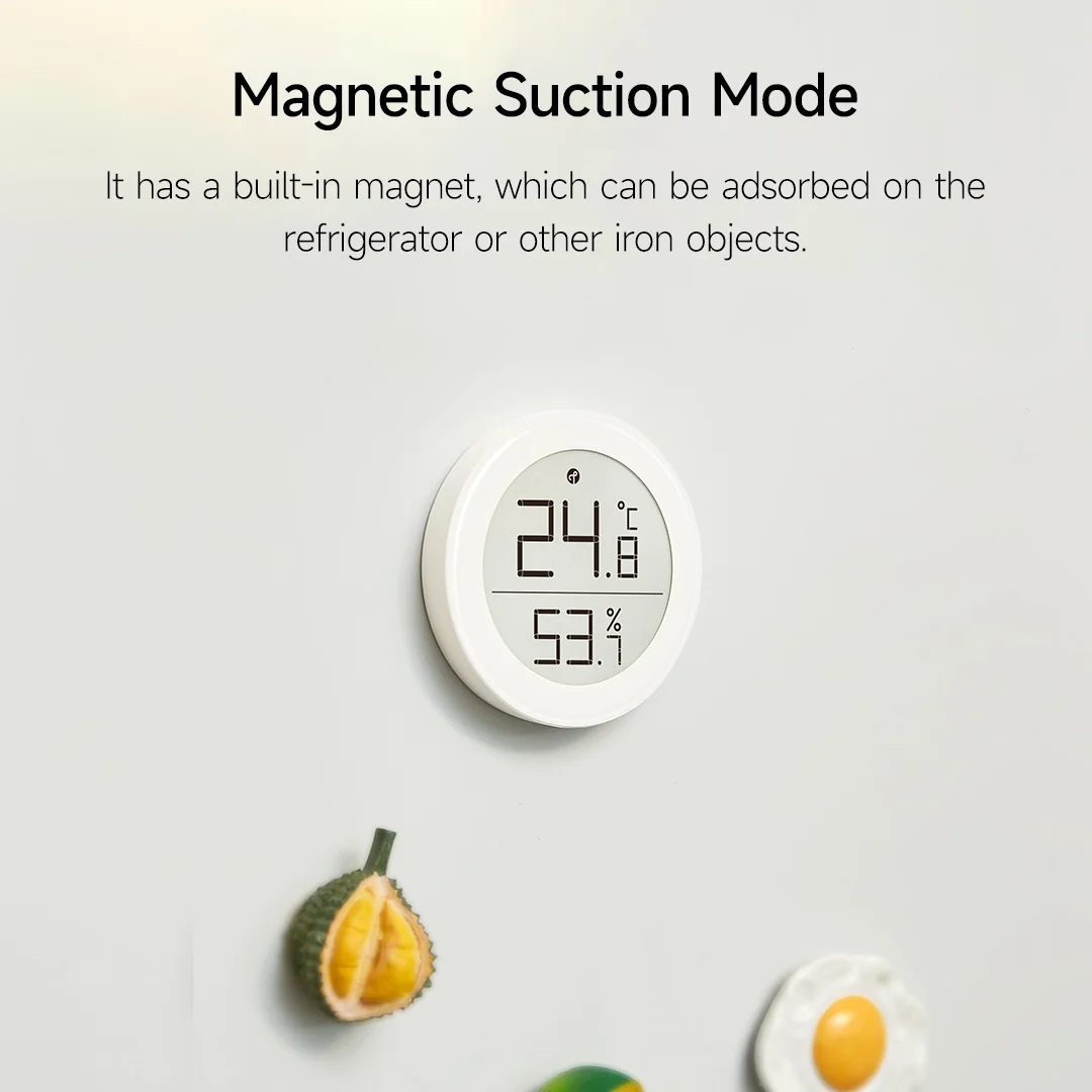 Qingping Innentemperatur- und Feuchtigkeitsmonitor T-Version Thread/BLE Hochpräzises E-Link INK Thermometer Kompatibel mit Apple HomeKit – Detail 12