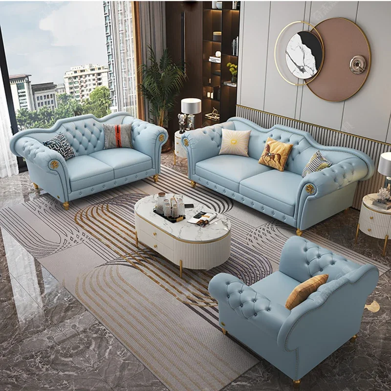 디자이너 대형 앉아 소파 현대 단순 긴장 스트레치 더블 소파 라운지 유럽 Muebles Para Salas Modernos 홈 가구