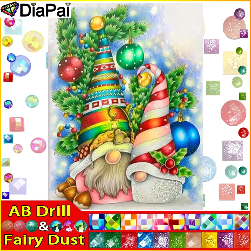 DIAPAI Fairy Dust AB 5D Diamond Painting Full Drill Diamond Embroidery 