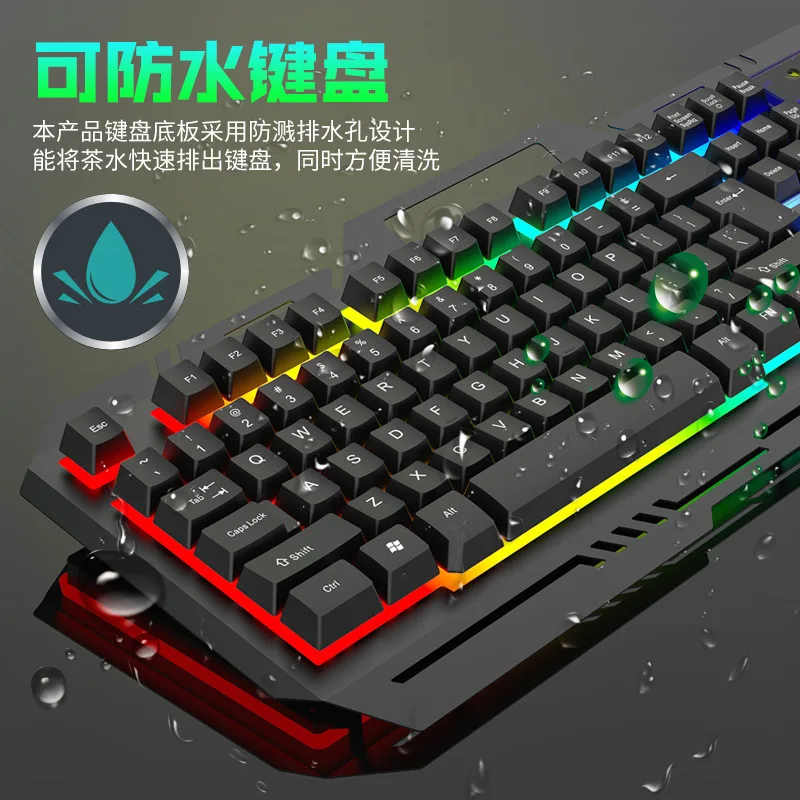 Teclado prendido do metal da placa do ferro, jogo dos E-esportes, entalhe móvel do cartão, sensação mecânica, colorida