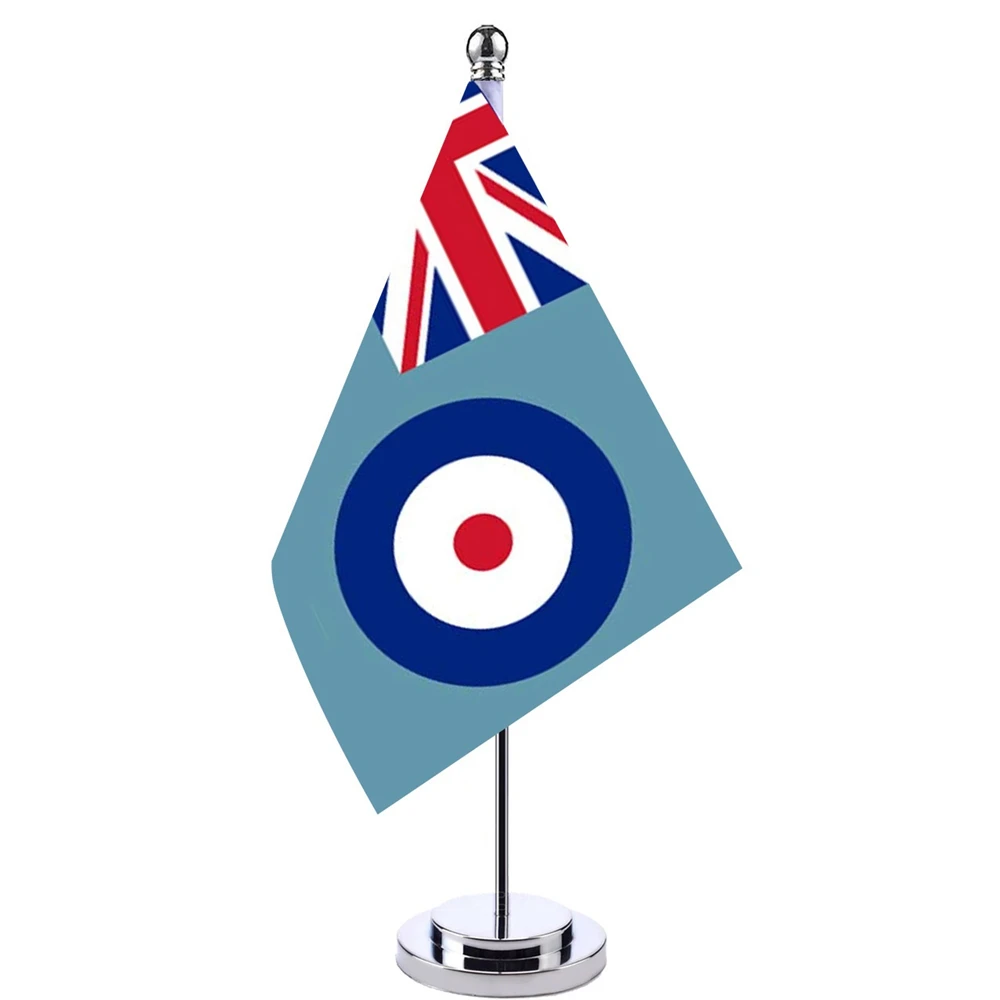 

14x21cm Office Desk Flag Of Traditional British Royal Banner The British Raf Royal Air Force Cabinet Flag Set Meeting Room Decor