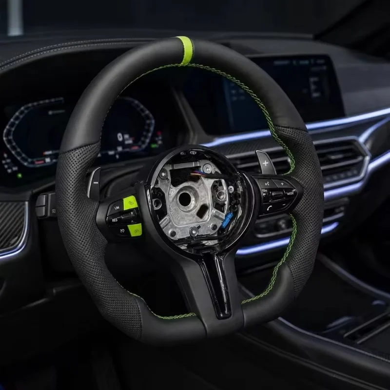 Customized Leather Car Steering Wheel For BMW E90 F20 F10 F30 F82 F01 F80 E92 F22 F35 F31 E71 F15 F16 M5 M3 M6 Steering Wheel