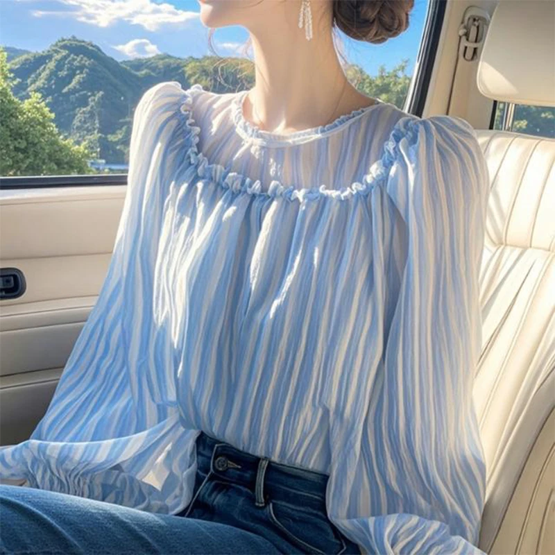 

Spring Patchwork Comfortable Leisure Loose Skin Friendly Youth Lively Bright Easy Close to the People Wild Popularity Striped