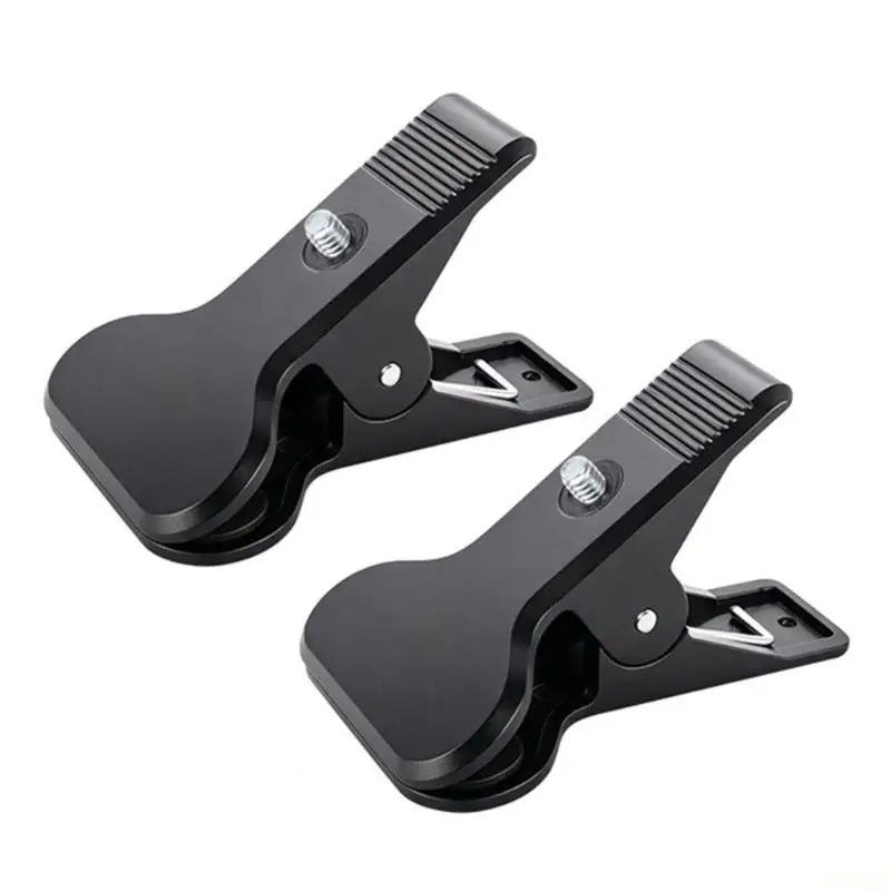 B03F Board and Desk 1/4 inch Mount Clamp Base, 2 Piece Spring Clip for Camera, Light and Desktop Accessory Support Use Daily