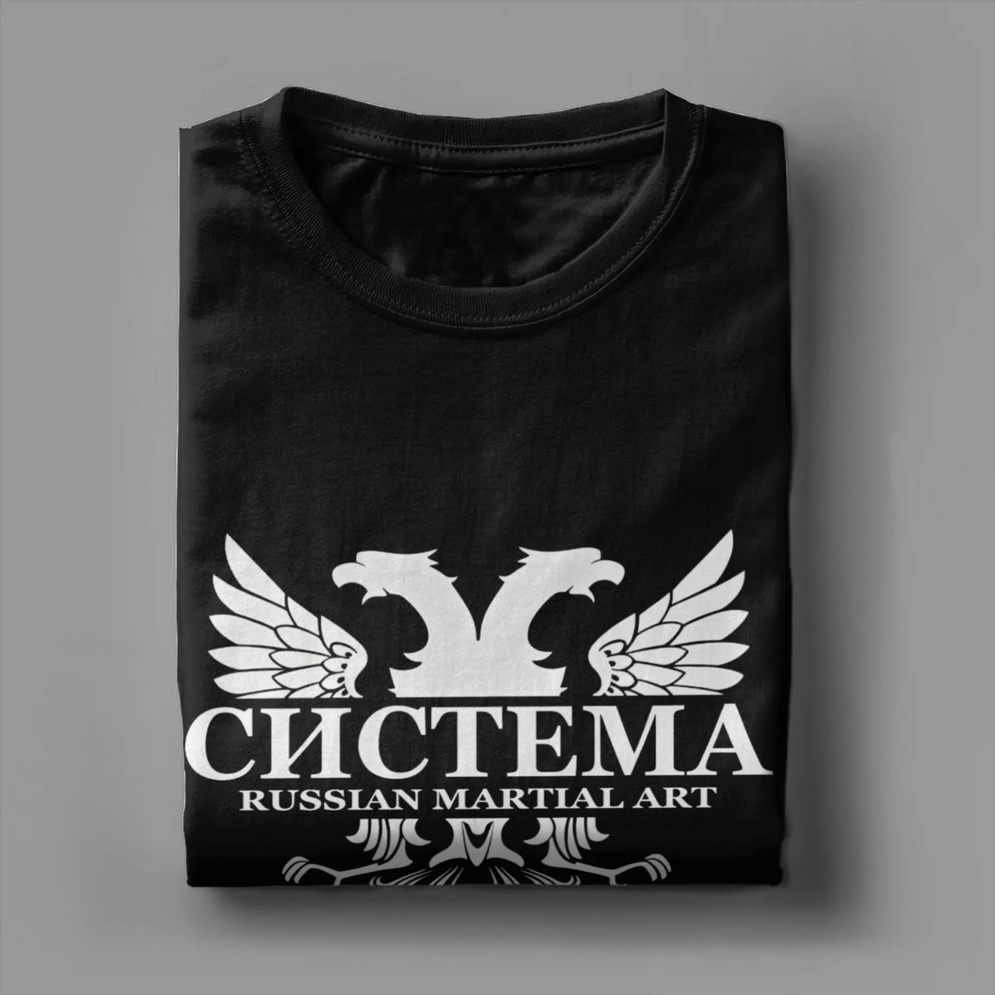 Sambo Dagestan Wrestling Russian Flag T Shirts Men's  Pure Cotton Funny T-Shirt Crew Neck  Tee Shirt Short Sleeve Clothes