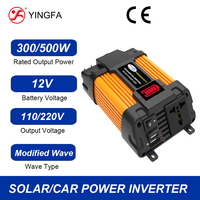 YINGFA Power Inverter Conversion 12V 220V / 110V 300W 500W Car-mounted Modified Wave LED Display Dual USB