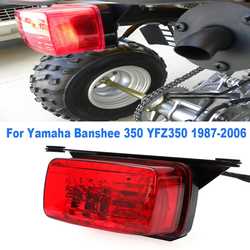 For Yamaha Banshee 350 YFZ350 Breeze 125 YFA1 Warrior 350 YFM350X Grizzly 125 Taillight Brake Light With Mounting Bracket 1 Set