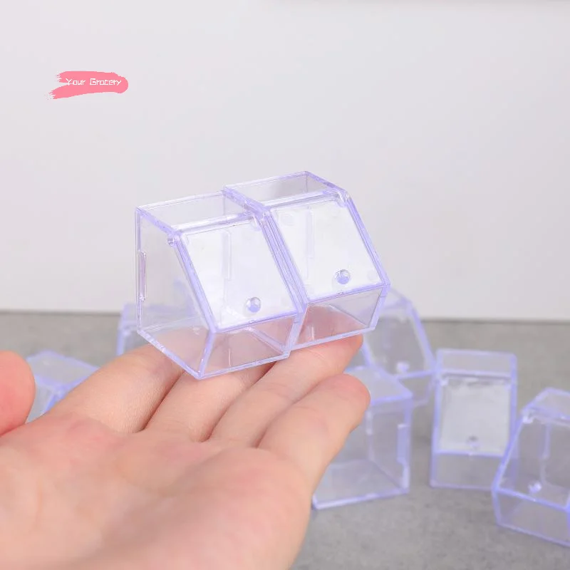 5 قطعة دمية شفافة صغيرة تخزين رف شاشة سوبر ماركت المشهد لعبة مجسمة دمى اكسسوارات المنزل لتزيين المشهد