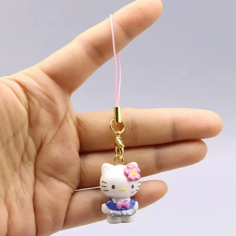 New In Stock Cute Black Leather Kt Cat Jewelry Pendant Blind Box University Kt Cat Phone Case Hanging Decoration Surprise Gift view 5