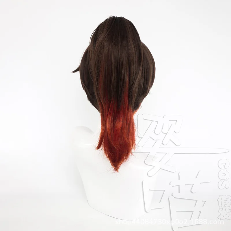 Jeu Honkai: Star Rail Tingyun Cosplay Perruque, Dégradé, Chaleur Degré, Cheveux Synthétiques, Anime Cosplay Perruques Halloween Hommes et Femmes, 42cm