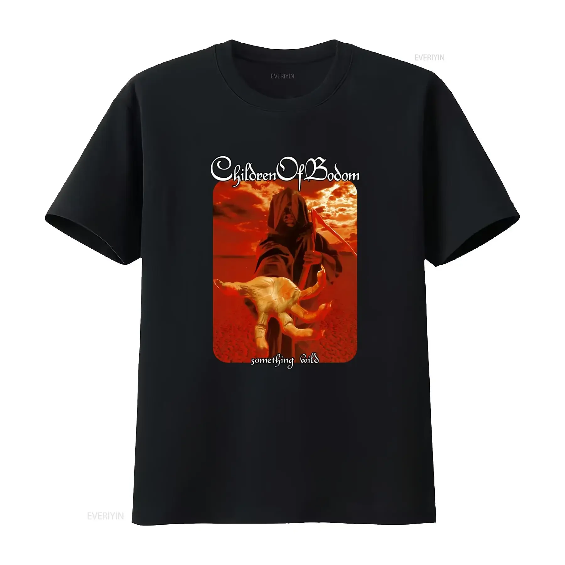 CHILDREN OF BODOM Something Wild Men's Black  T Shirt S 234XL Unique Design PP996 vintage Washed Top For Everyday Wear
