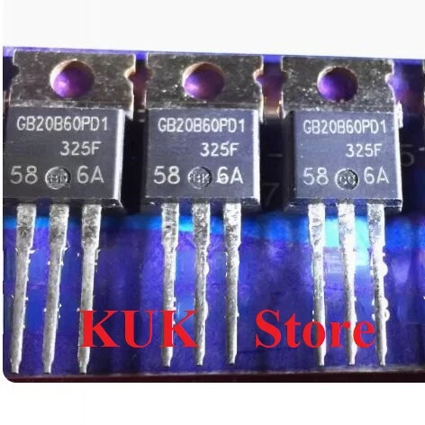 Original 100% NEW  GB20B60PD1  IRGB20B60PD1  IRGB20B60PD1PBF  TO-220