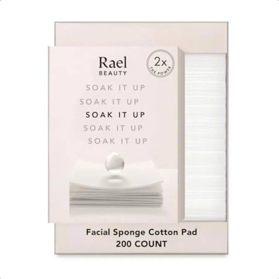 Almohadillas de algodón para cara, esponja Facial, almohadilla cuadrada, uso con tóner, desmaquillante, sin pelusa, cuidado de la piel coreano suave y fino, 200 unidades