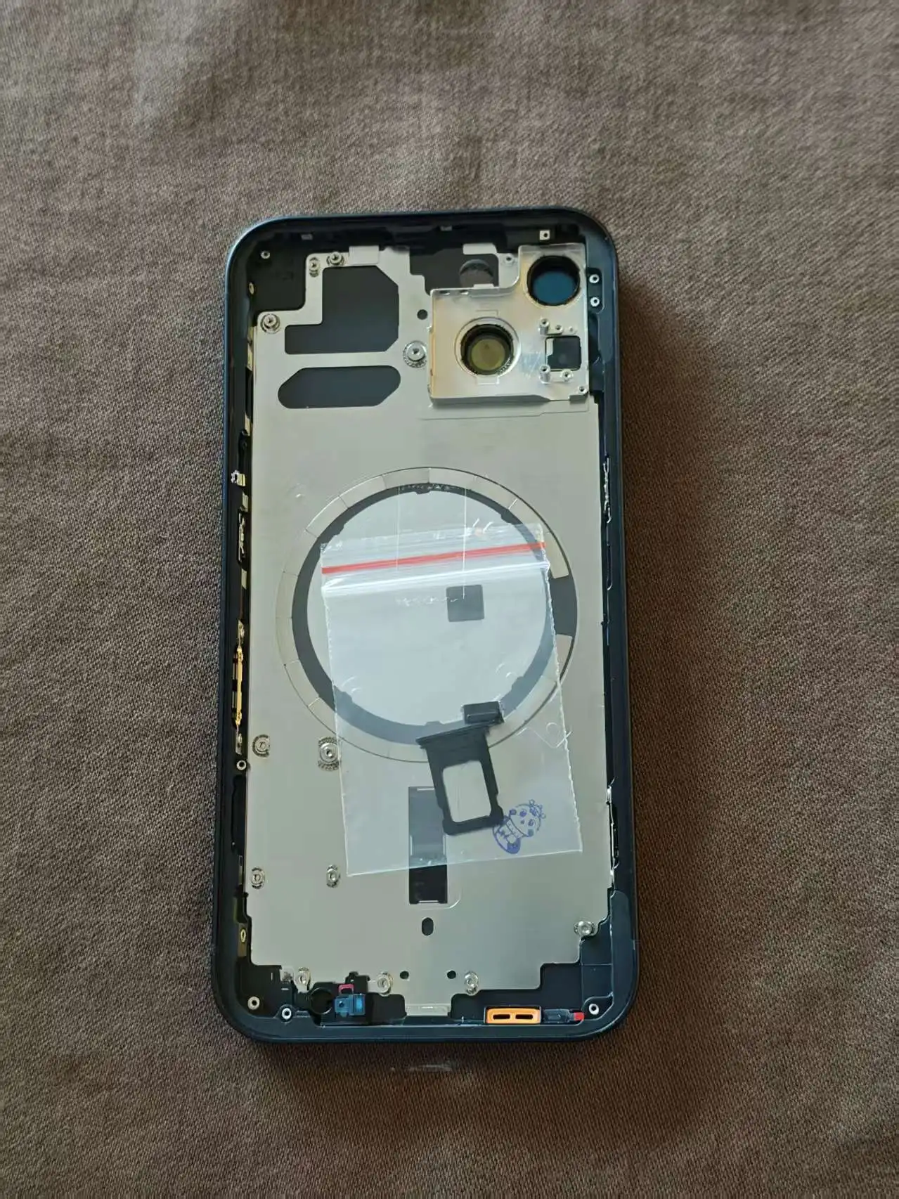 Happy Whole Sale for IPhone13 with CE / All Colour Frame with Back Glass, with Button and SIM Tray, with Mesh and Magnet W