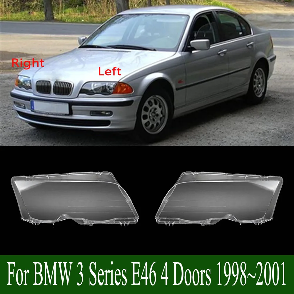 

Для BMW 3 серии E46 4 двери 1998 ~ 2001 крышка фары корпус фары импортный прозрачный абажур маска абажур линза плексиглас