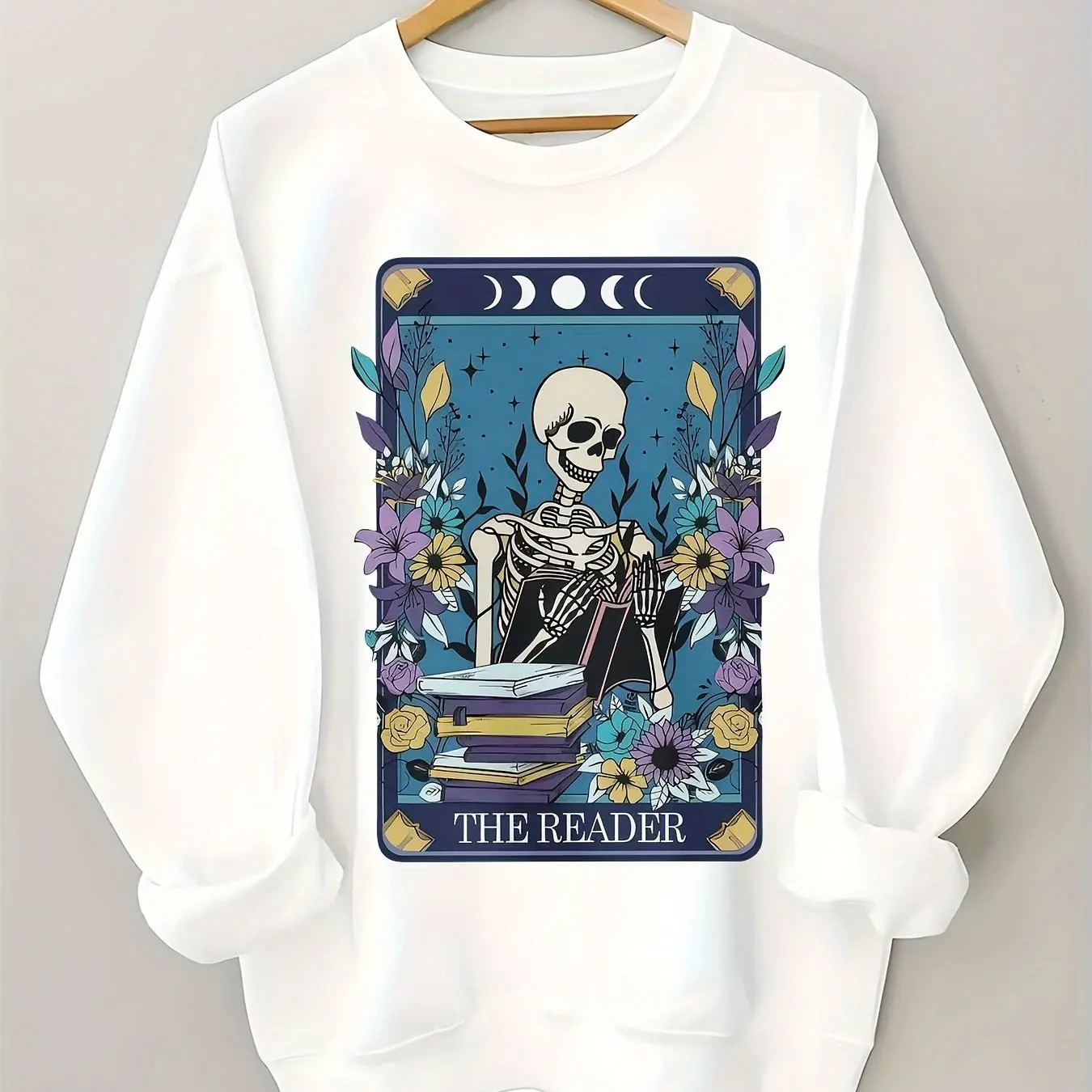 

Halloween Skeleton Graphic Print Autumn and Winter Cotton Men's and Women's Sweatshirts Outdoor Sports Leisure Fashion Trend