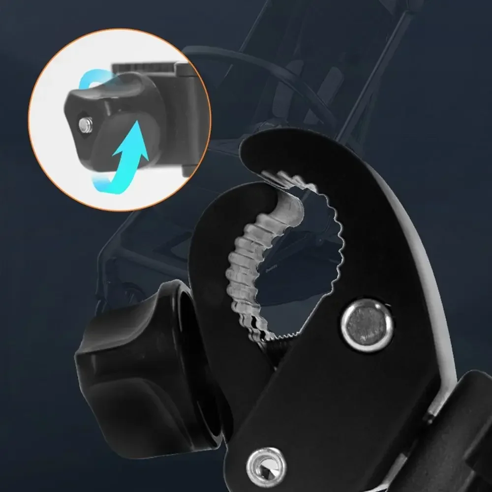 New Models Baby Stroller Water Cup Holder Baby Pram 360° Rotate Milk Bottle Rack Multi-function Anti-Slip Mobile Phone Holder