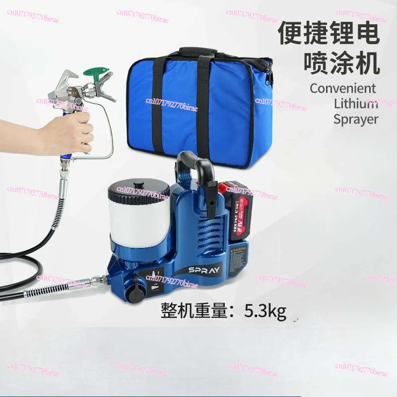 High Voltage Airless Electric Painting Lithium Battery Charging Small Backpack Sprayer - Image 2