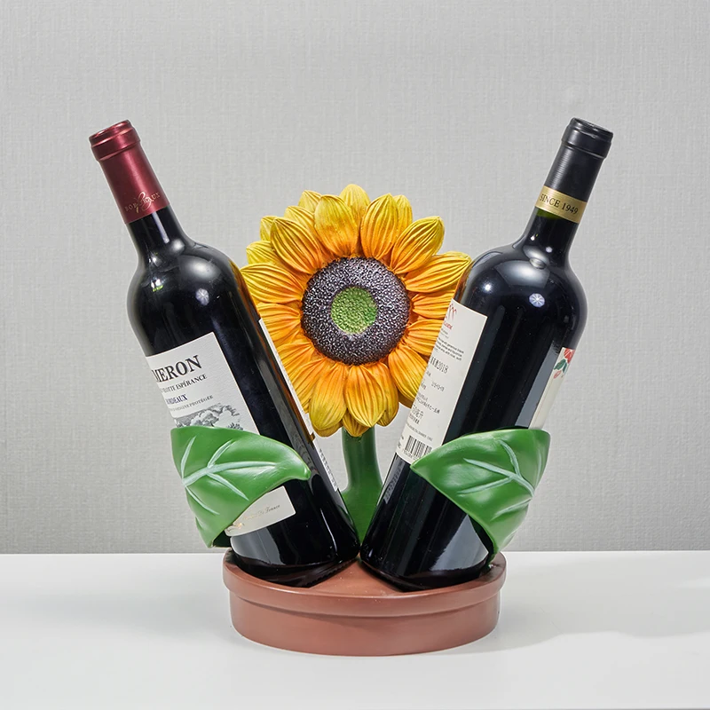 

Sunflower Wine Rack Decoration TV Cabinet Porch Tray Light Luxury Living Room Creative Home