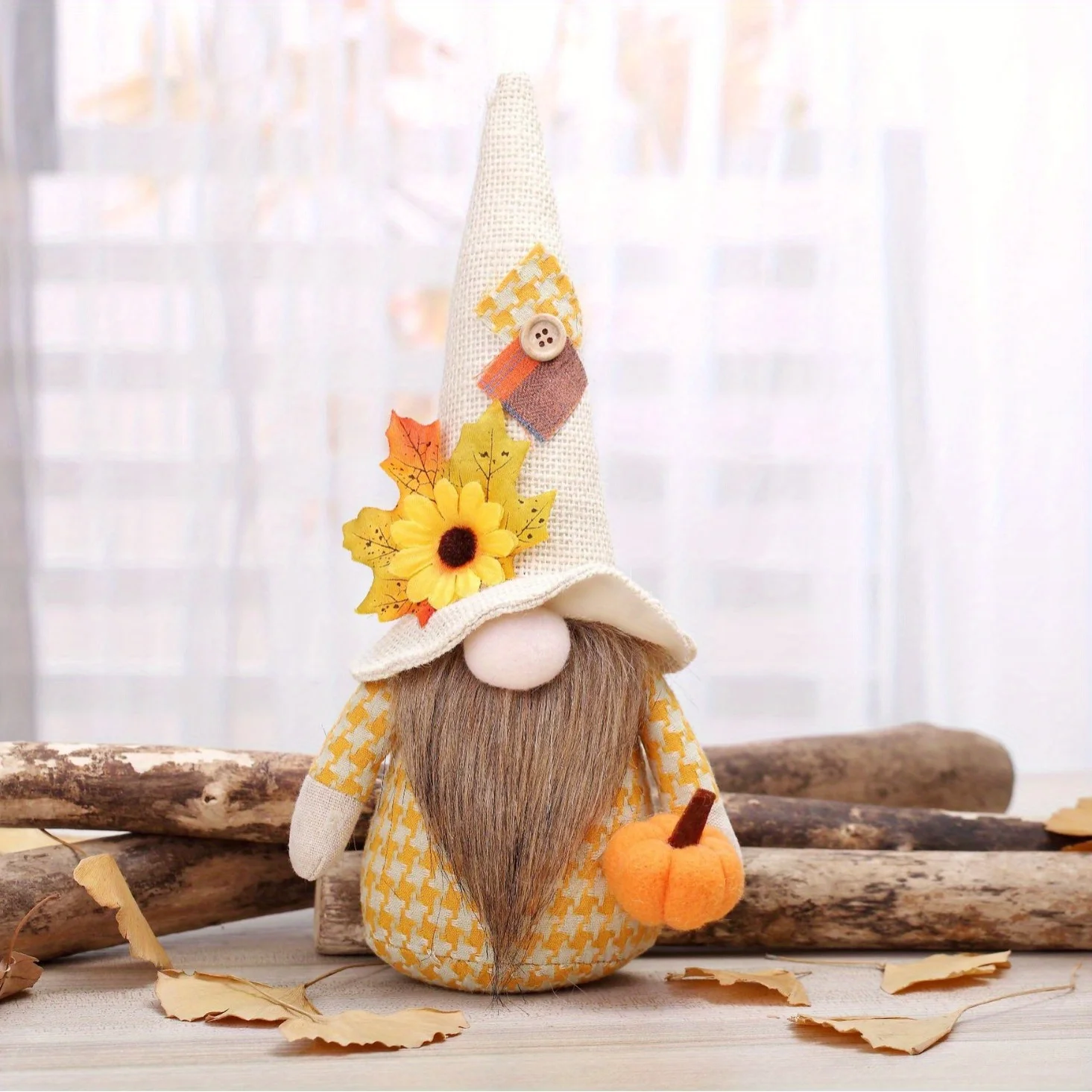 Harvest Maple Leaf Christmas Rudolph Thanksgiving Faceless Doll Pumpkin Dwarf Figurine Ornament