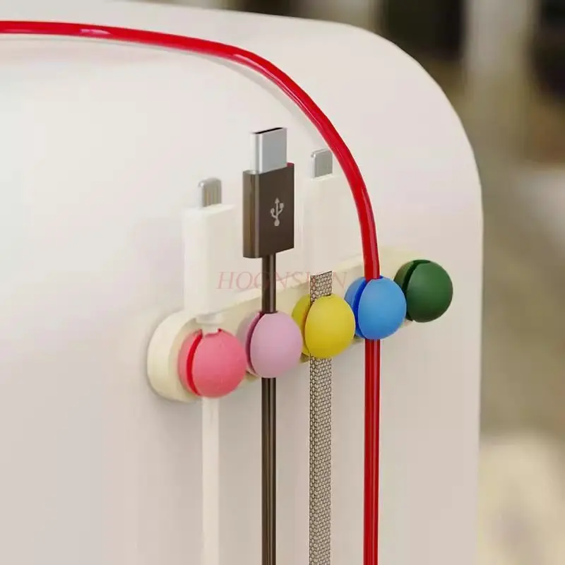 1pcs Desktop data cable storage and organization tool, multifunctional wire harness, cable card, cable organizer